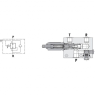 FPRPUD05003 Zawór redukcyjny 3/8 pokrętło pasuje do FluidPress