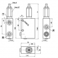 FPRPUD05003 Zawór redukcyjny 3/8 pokrętło pasuje do FluidPress