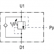 VOSLP10001ST Zawór zwrotny N1116 3/8 G5P4