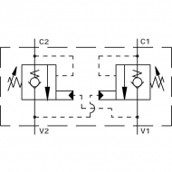 CB10HV2B1E2004 Zawór zwrotny podwójny 1/2"