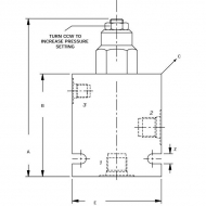 CB10HV2B1E2001 Zawór zwrotny prosty 3/8"