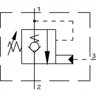 CB10HV1A1E1002 Zawór zwrotny prosty 1/2"