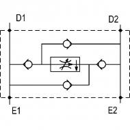VPR2BIRAB12V Zawór regulacji przepływu 2-drogowy DA