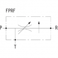 FPRF12H 3-drożny regulator przepływu 1/2 50-9