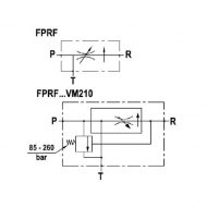 FPRF38STVM210 3-drożny regulator przepływu 3/8 30-5