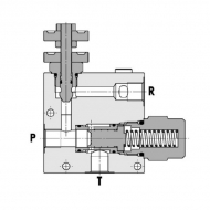 FPRF12G 3-drożny regulator przepływu 1/2 50-9
