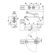 FPVP34G 3-drożny regulator przepływu 90-1