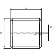 SSM101213BR Zwężka M10 Ø 1,3 mm Mosiądz