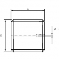 SSM6608 Zwężka M6 Ø 0,8 mm Stal