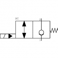 CP5013003 2/2 zawór drog. 110V, NC,3/4"