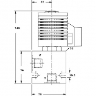 CP5013003 2/2 zawór drog. 110V, NC,3/4"