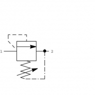 CP2101001 Zawór ograniczający ciśnienie CP210-1A06AC3/8, 7-97 BAR, 3/8" Danfoss