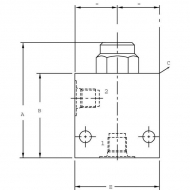 CP2112001 Zawór ograniczający ciśnienie CP211-2A12AD 3/4, 28-207 BAR, Danfoss