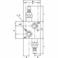 VAIL20001 Zawór ograniczający ciśnienie podwójny