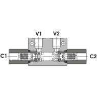 KOHU03001S Zawór zwrotny 1/4" z uszczelnieniem