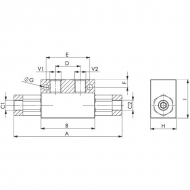 KOHU03001S Zawór zwrotny 1/4" z uszczelnieniem