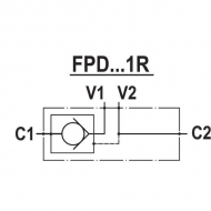 FPD03002 Sterowany zawór zwrotny 3/8 BSP