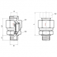 RVVV30SR114 Zawór zwrotny 30SR 11/4" 1 bar