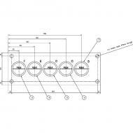 KRVB005 Blok zwrotny 5 x 3/4" 1 x 1"1/2