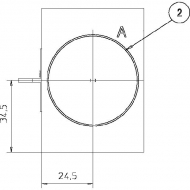 KRVB003 Blok zwrotny 3 x 3/4" 1 x 1"