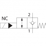 EC12M20NB Zawór 2/2 wkład NC 150 l/min