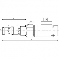 PP10WA40B 3-drogowy zawór proporcjonalny, wkład 24 V