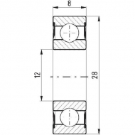 778060012RS Łożysko kulkowe śr 28 mm