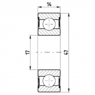 778063032RS Łożysko kulkowe śr 47 mm