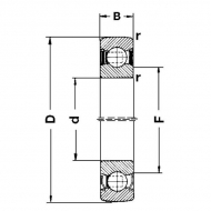 204NPPB Łożysko kulkowe 20x47x14 mm INA/FAG – uszczelnienie 2RS