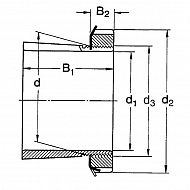 H311 Tuleja zaciskowa z nakrętką H311 50x75x45 mm, INA/FAG