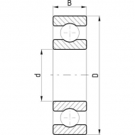77776001ZZ Łożysko kulkowe śr 28 mm