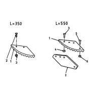 00370411 Śruba z łbem stożkowym płaska M16x60 10.9 GEOM3